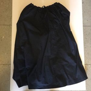 long navy skirt from Muji